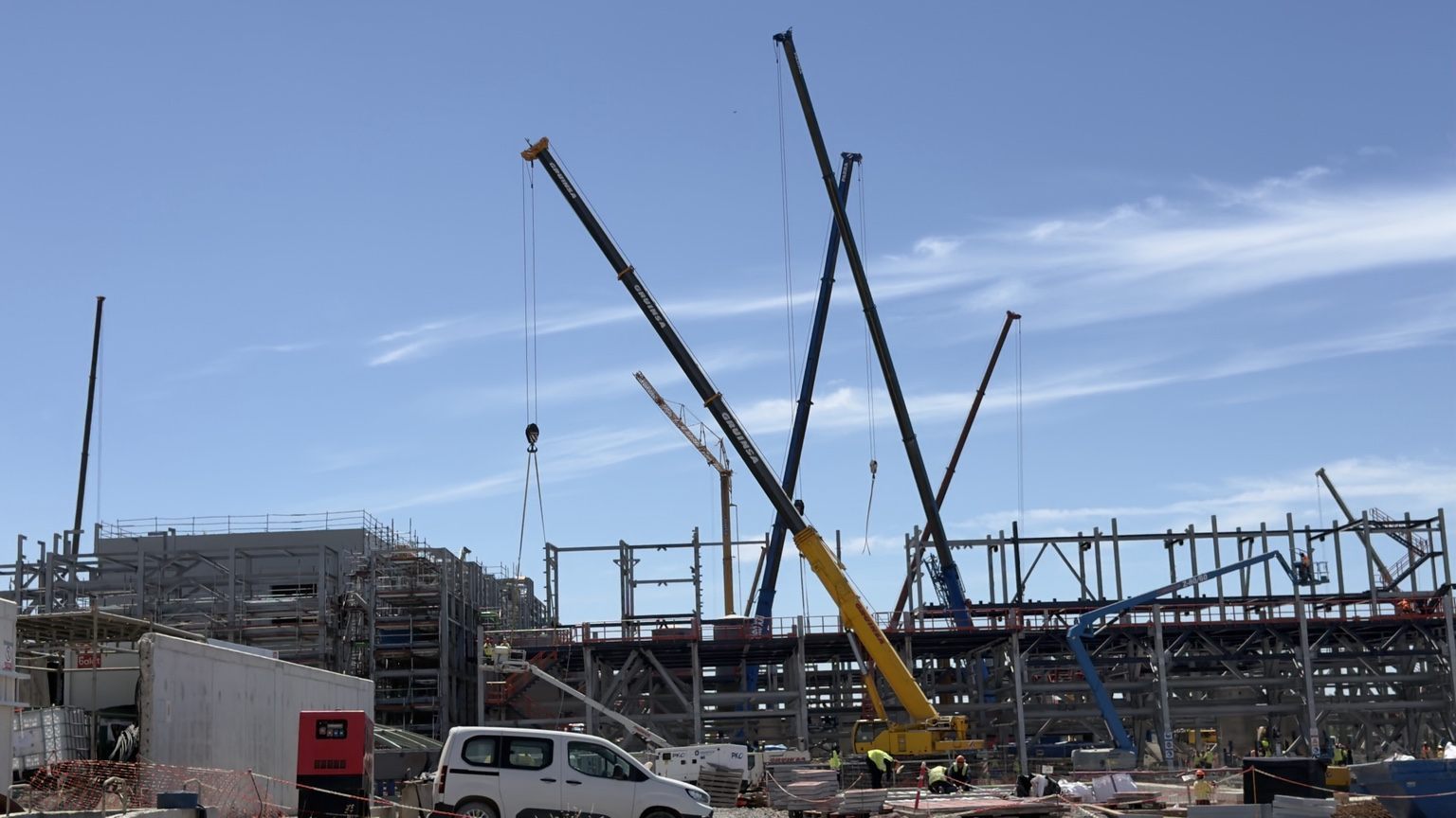 Data centers y energía — equipas Metafer em projeto industrial
