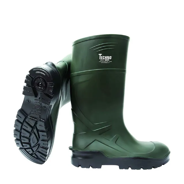 Galocha pu s5 verde/preta aço pu ci src
