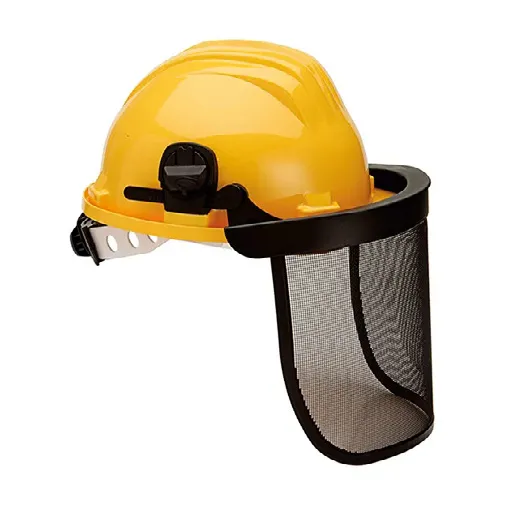 CAPACETE POLIETILENO COM VISIRA EM REDE