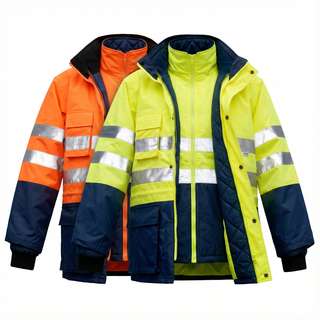 Parka Alta Visibilidade 3 Em 1 Bicolor