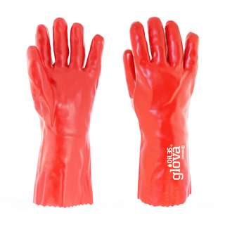 Luva Pvc Vermelho 35 Cm