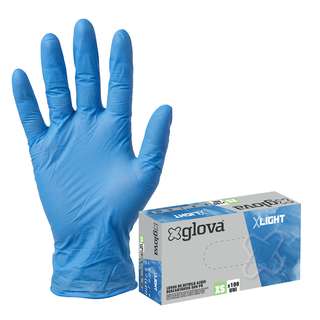 Caixa 100 Luvas Nitrilo Xlight
